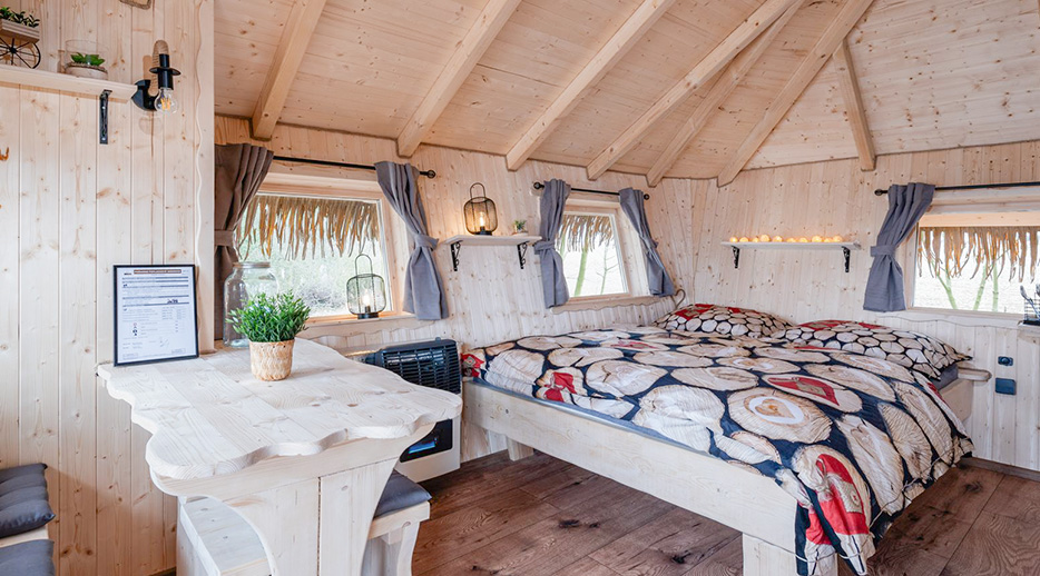 Interiér domček na strome